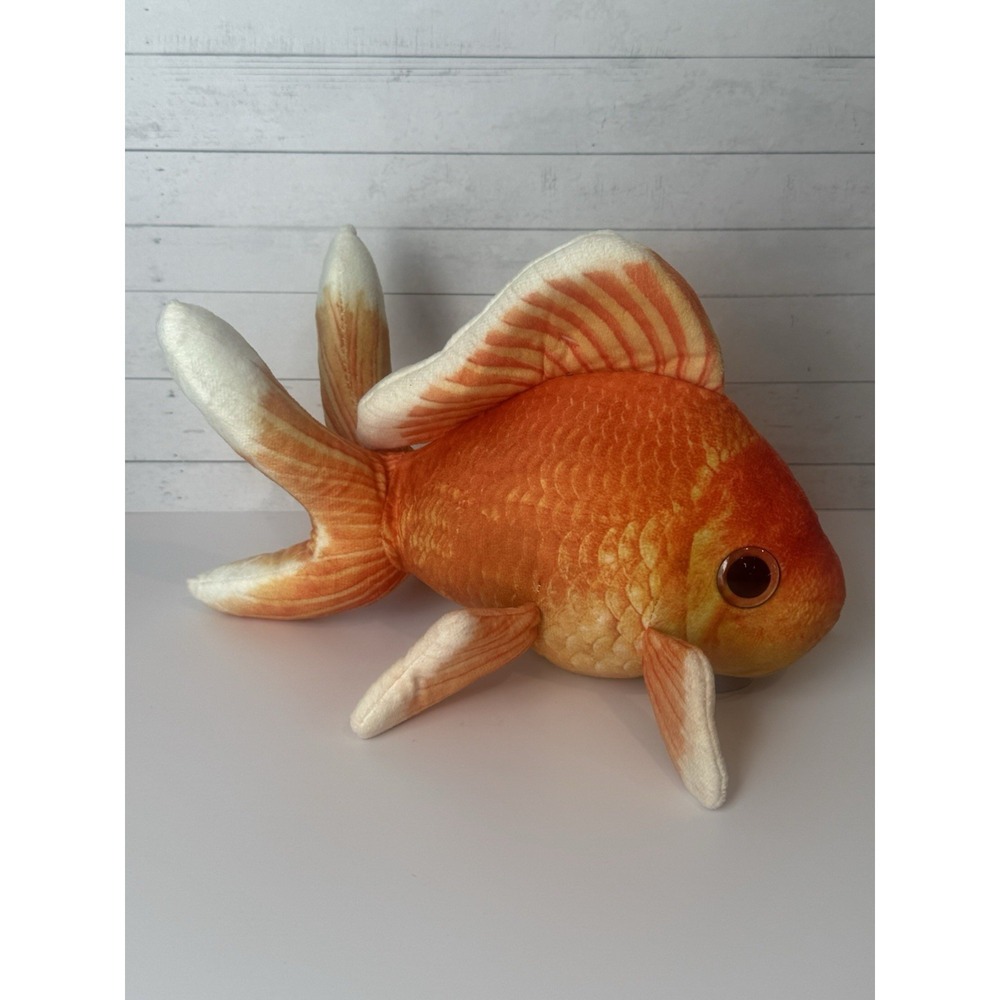 GreenPleco Goldfish Plush Stuffed Animal 12" Orange Aquarium - Picture 5 of 5